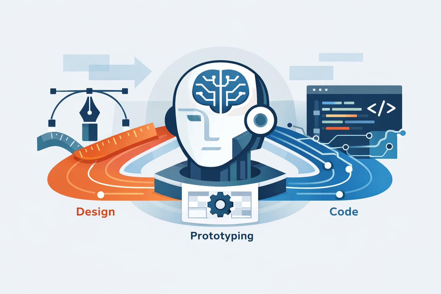 Illustration zum Artikel: Figma rückt KI ins Zentrum des Design-Workflows