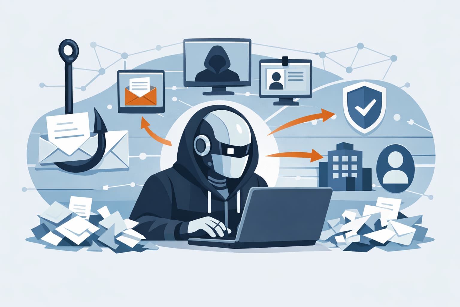 Illustration zum Artikel: Warum AIs neue Spear-Phishing-Teams brauchen