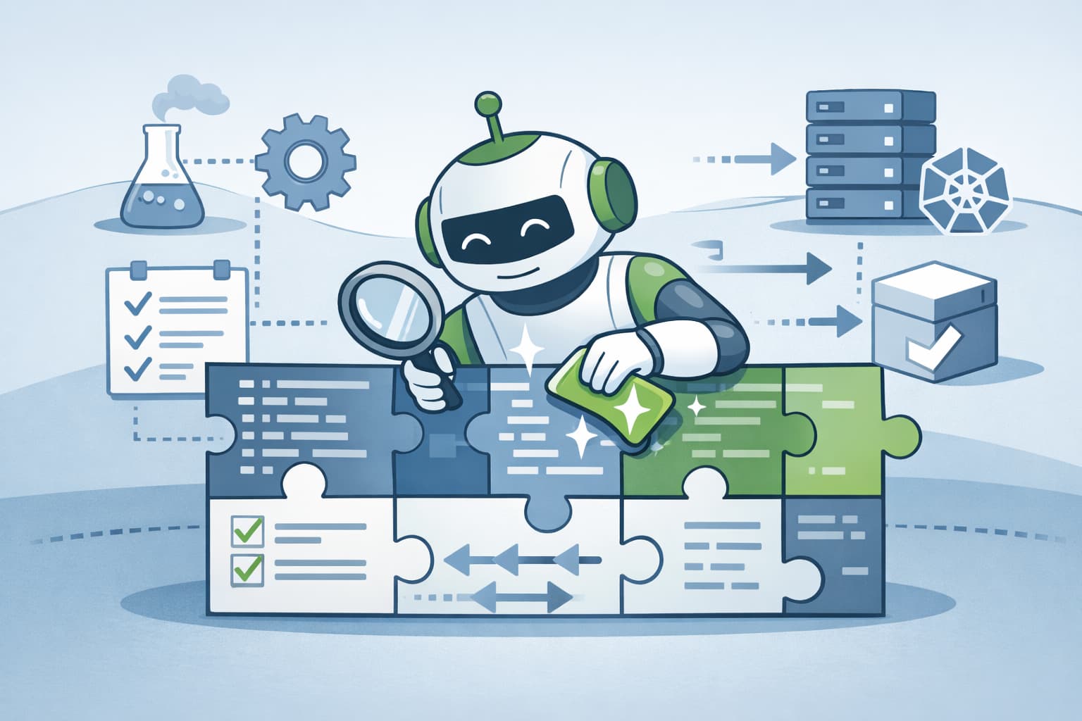 Illustration zum Artikel: Warum KI bei Shopify ausgerechnet sauberen Code erzwingt