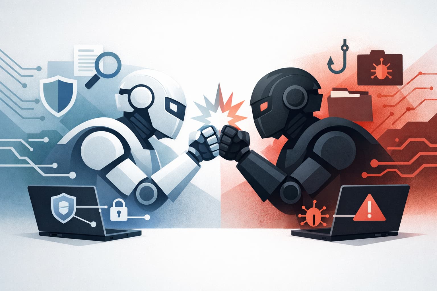 Illustration zum Artikel: OpenAI lässt KI gegen KI testen: Was GPT-Red für Unternehmen bedeutet