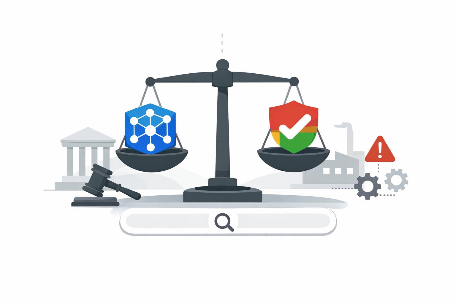 Illustration zum Artikel: Google gewinnt beim ersten Markenstreit um KI-Ergebnisse
