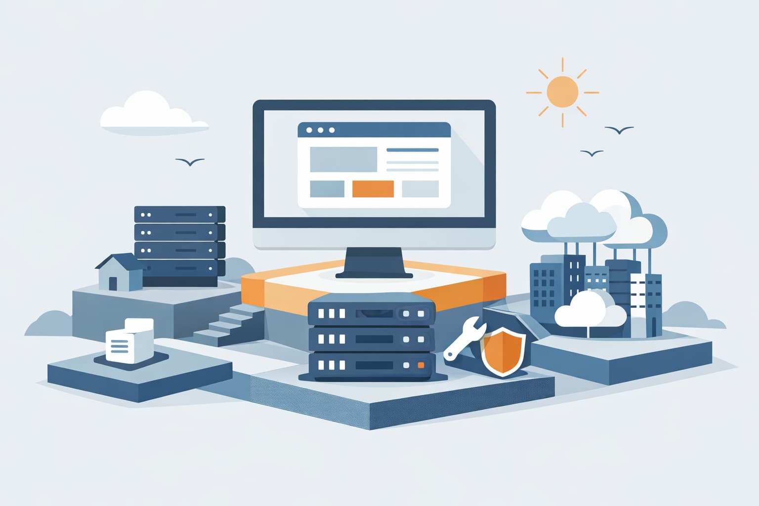 Illustration zum Artikel: Welches Hosting passt zu deiner Website?