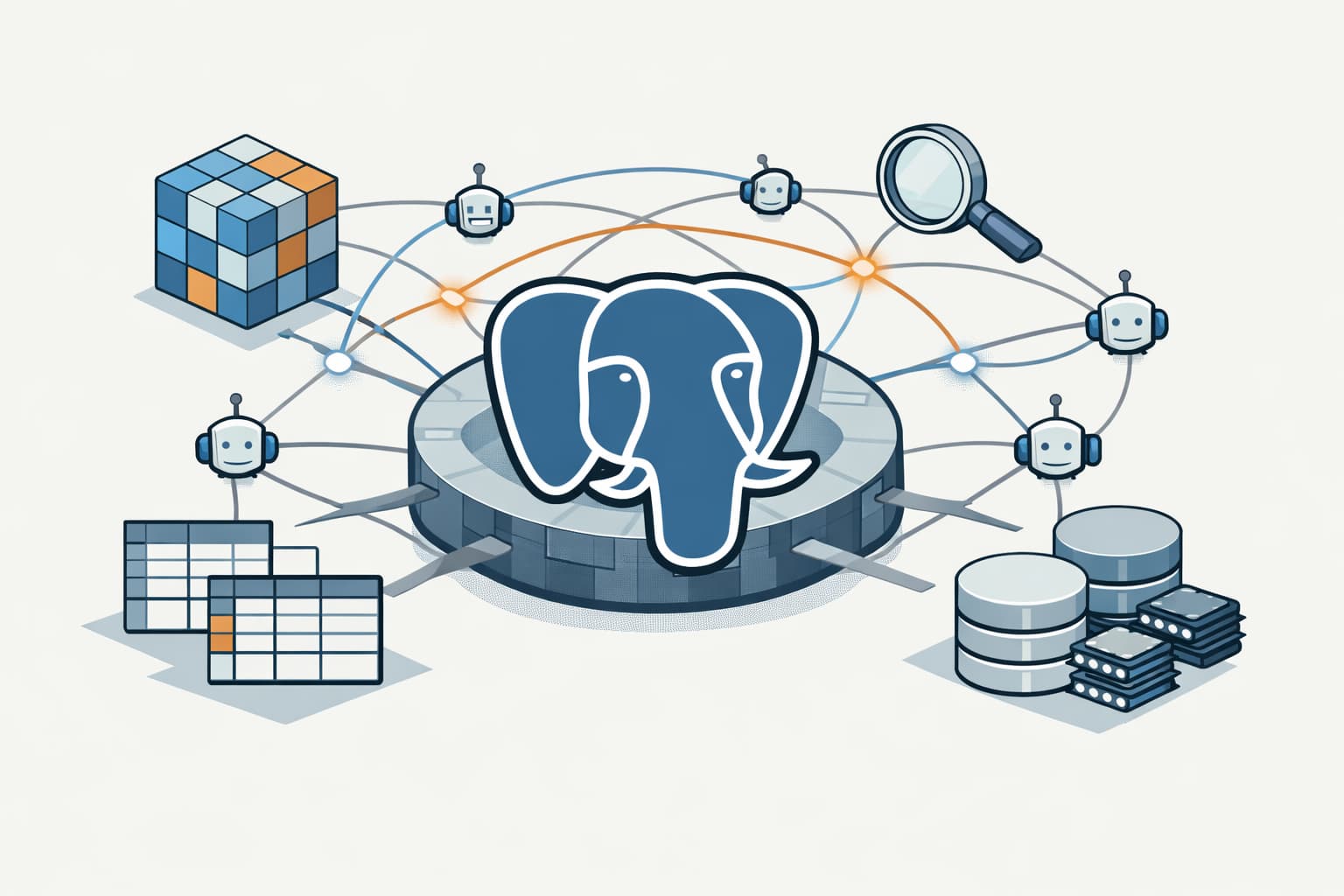 Illustration zum Artikel: Tiger Data will Postgres zur Datenbasis für AI-Agenten machen – was daran neu ist