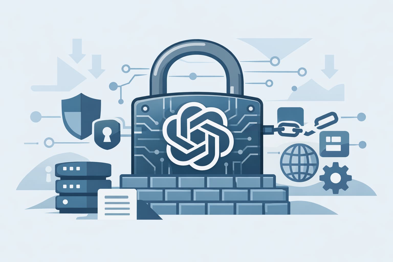 Illustration zum Artikel: OpenAI Lockdown Mode: Was Unternehmen jetzt wirklich schützt