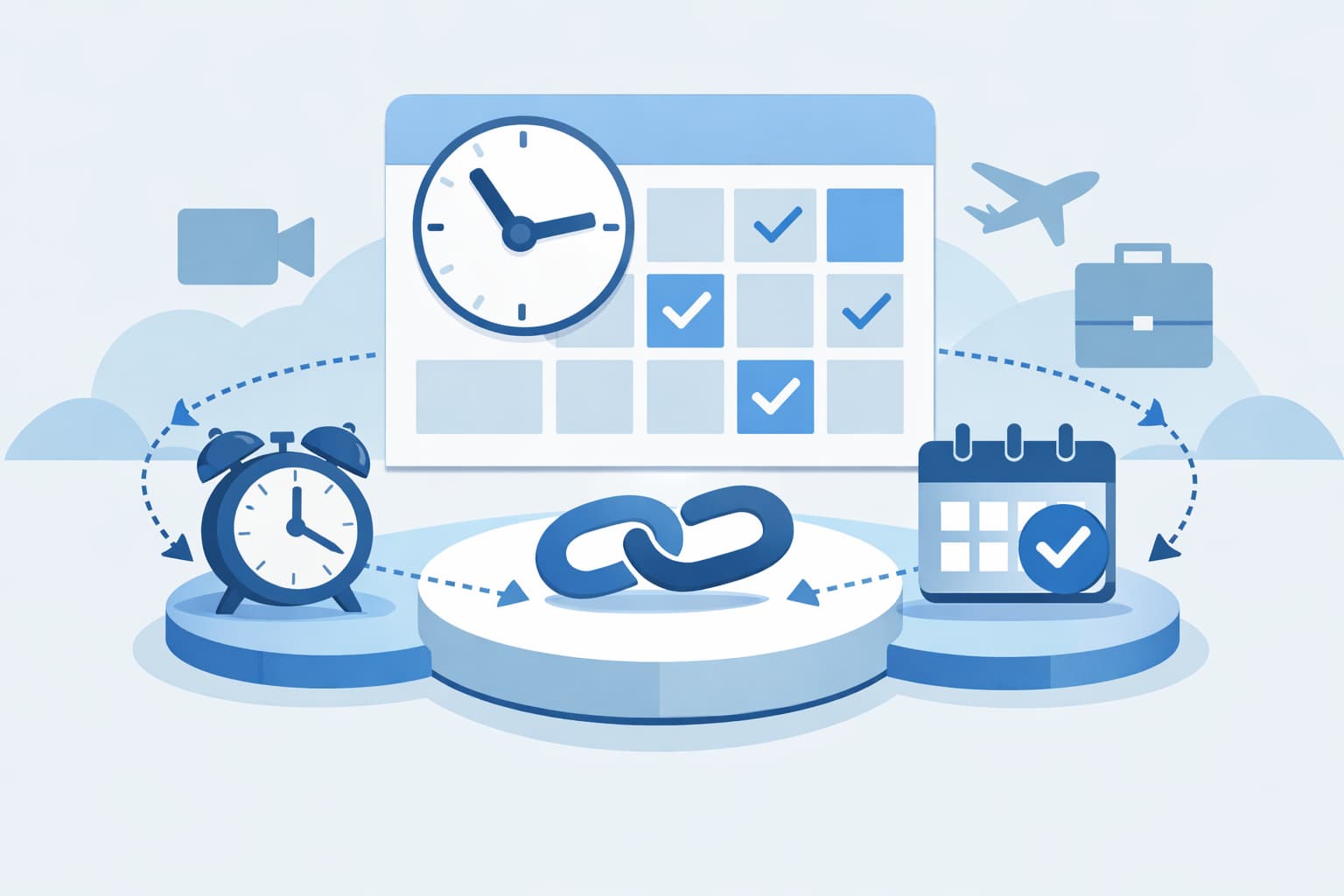Illustration zum Artikel: Calendly einfach erklärt: Termine ohne Hin und Her buchen