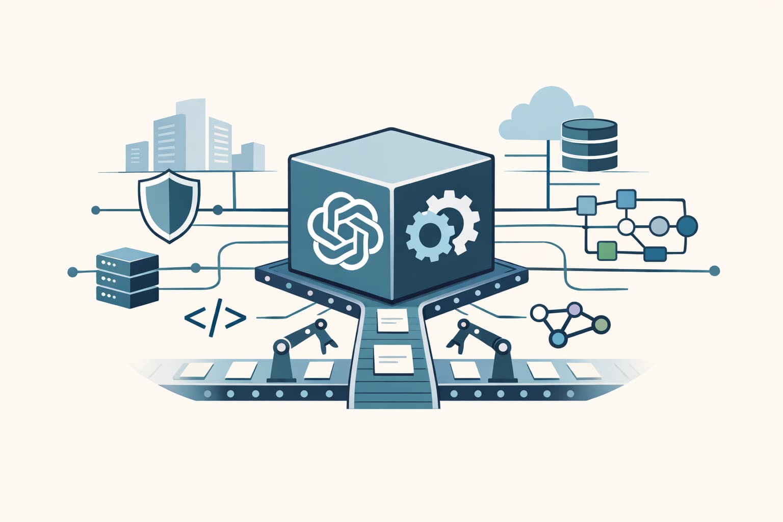 Illustration zum Artikel: OpenAI setzt stärker auf Enterprise: Warum der Chat allein nicht mehr reicht