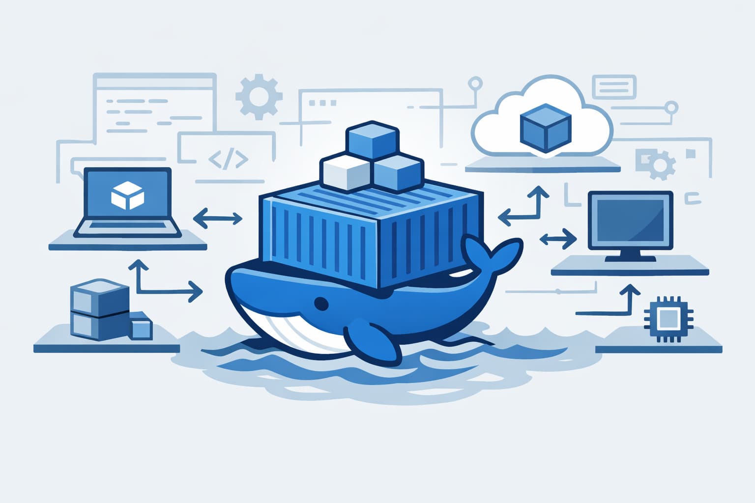 Illustration zum Artikel: Docker einfach erklärt: Software überall gleich starten
