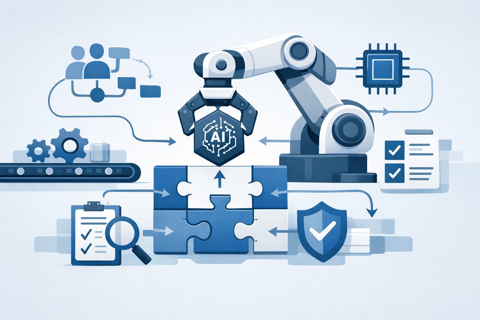 Illustration zum Artikel: Wie Endava Software Delivery mit KI-Agenten neu baut