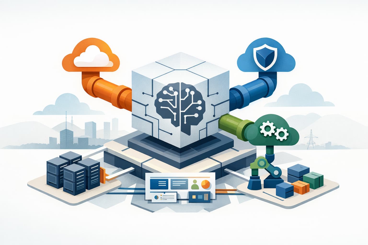 Illustration zum Artikel: Warum Microsoft, AWS und Anthropic Milliarden nicht ins Modell selbst stecken