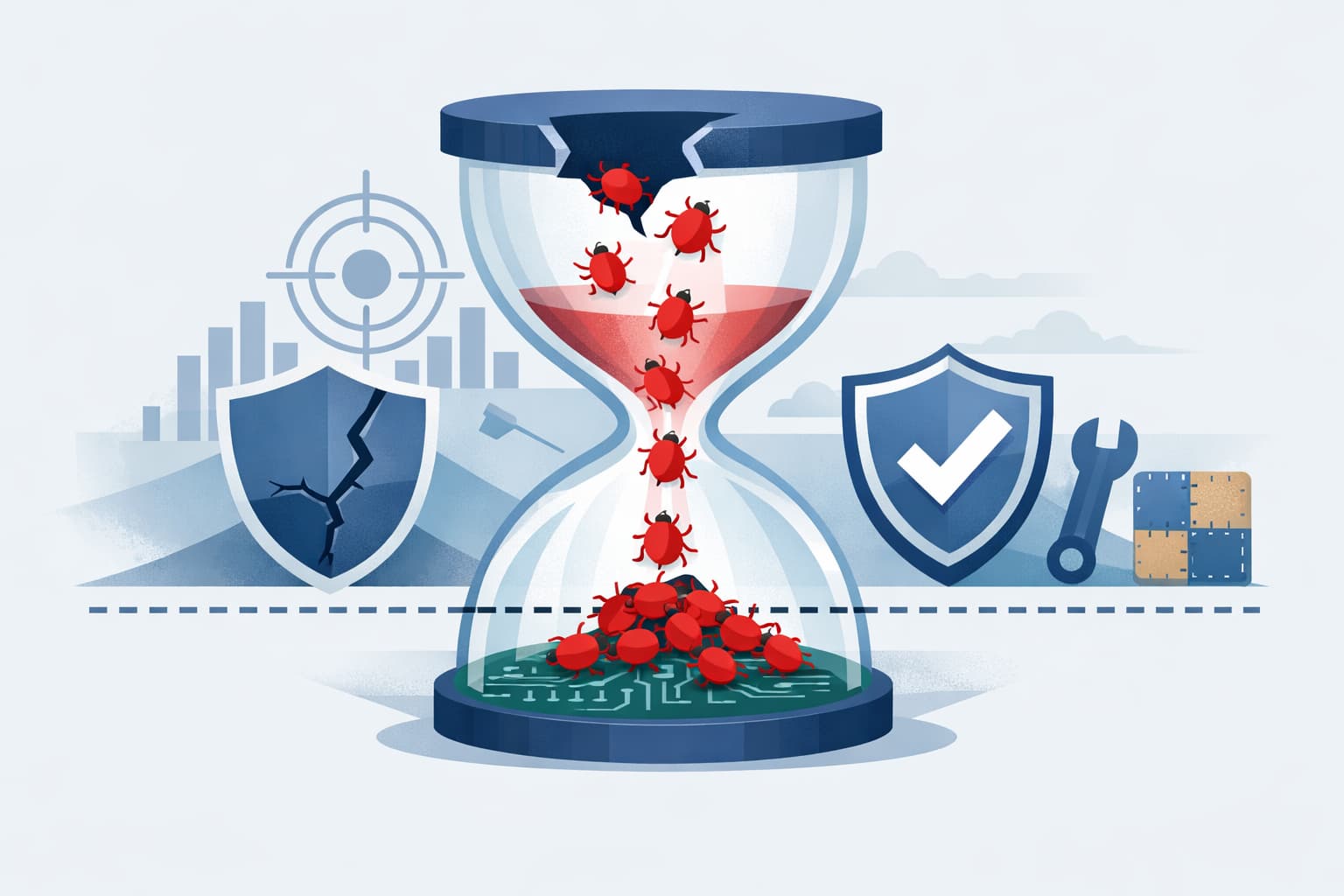 Illustration zum Artikel: Microsoft schließt Defender-Nulltag – und zeigt, wie spät Patches wehtun