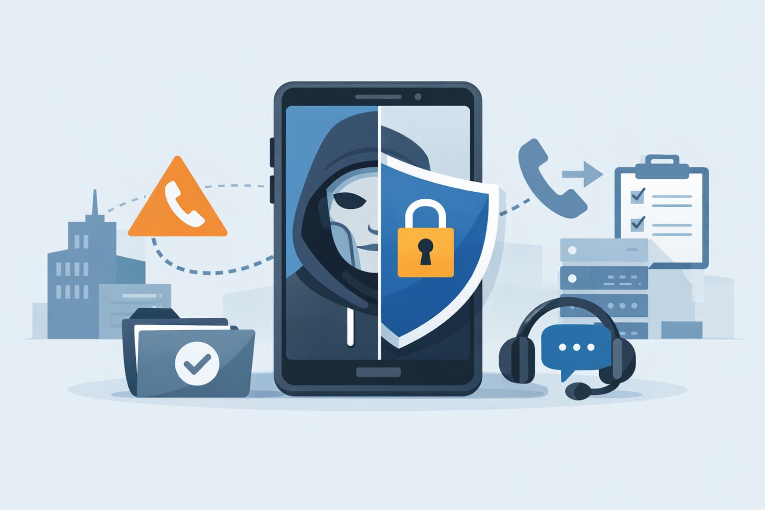 Illustration zum Artikel: Android schützt jetzt vor KI-Deepfake-Anrufen