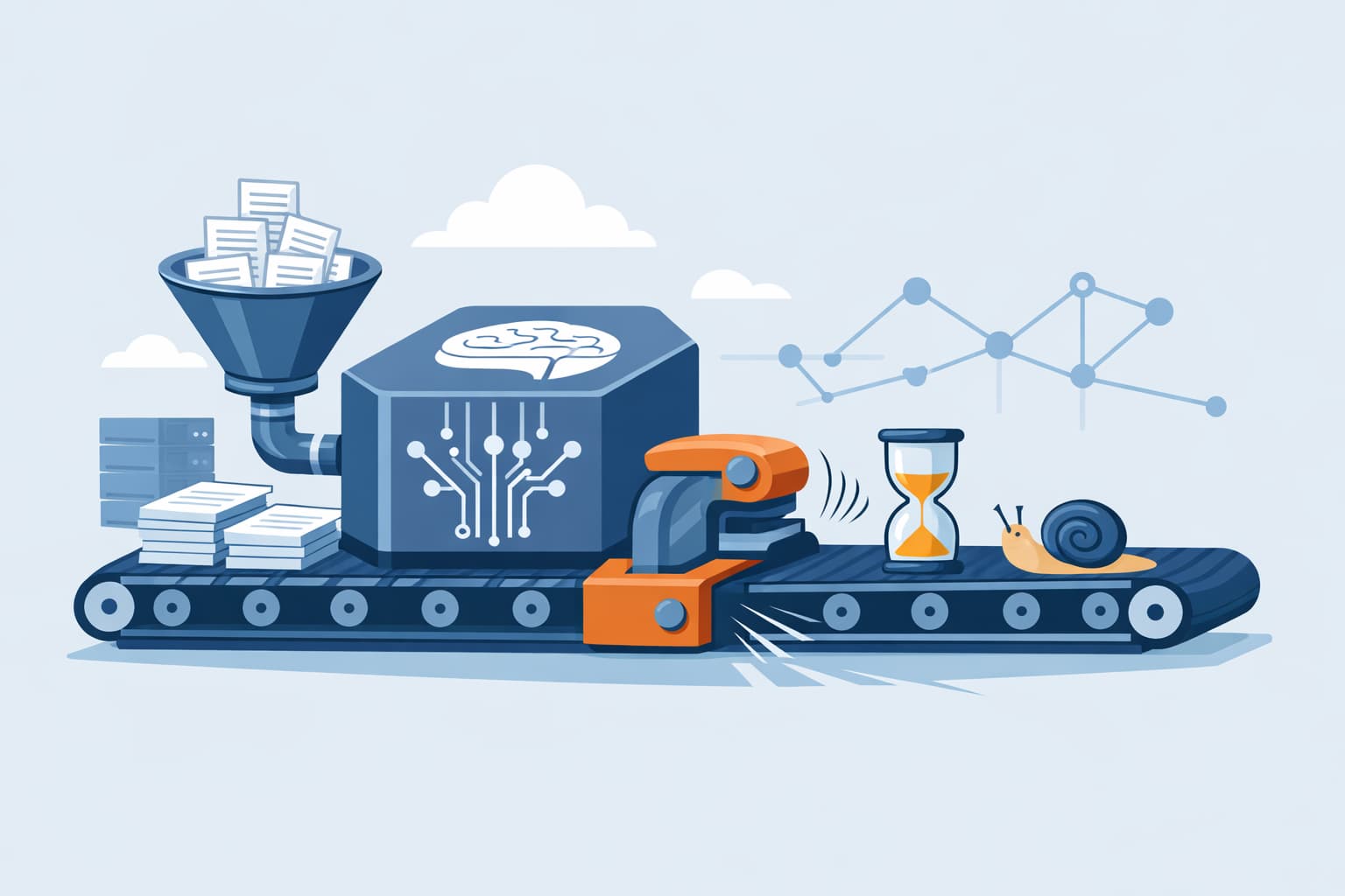 Illustration zum Artikel: Warum smarter KI-Cache Systeme langsamer machen kann