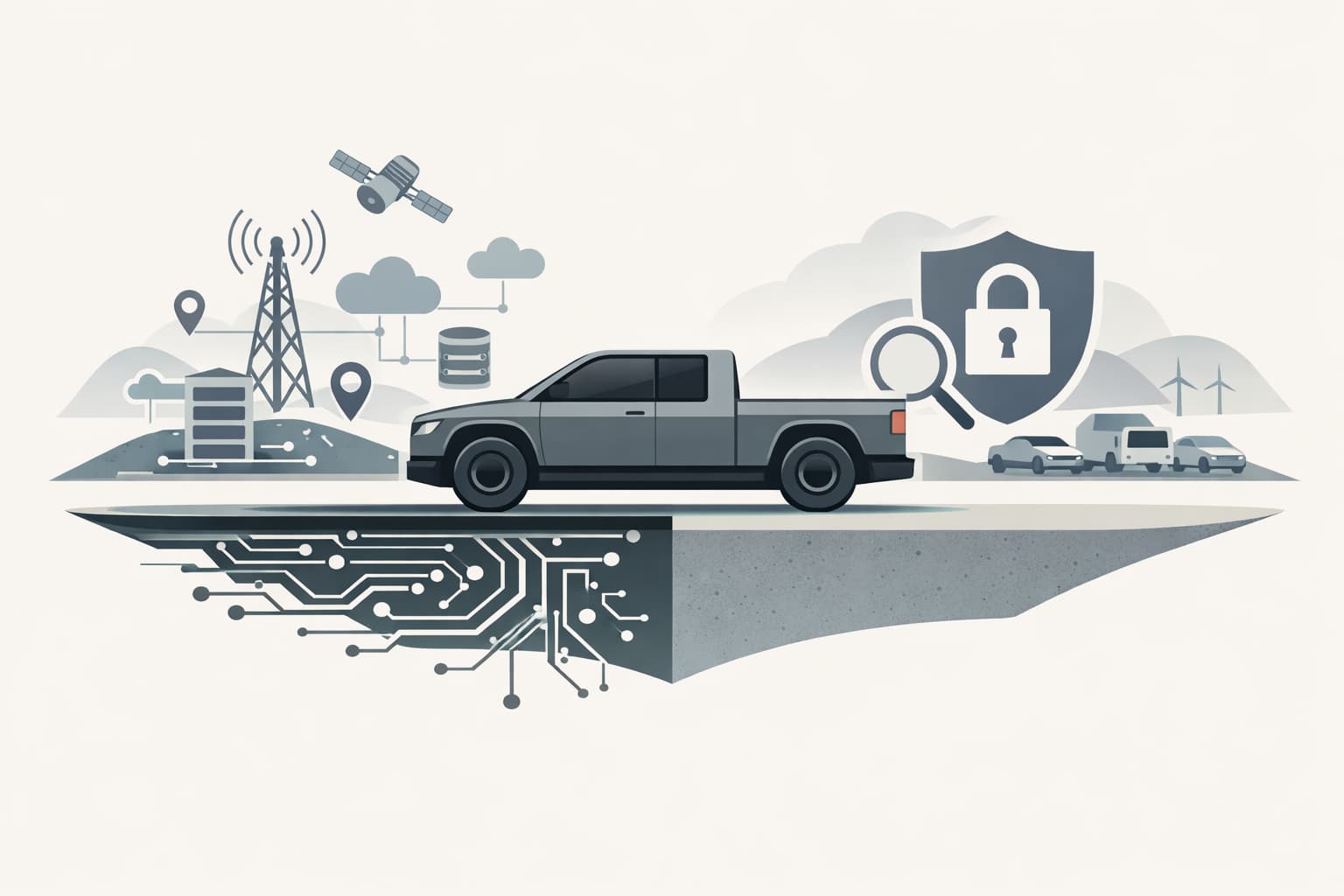 Illustration zum Artikel: Slate Auto und der Privacy-Reset im EV-Markt
