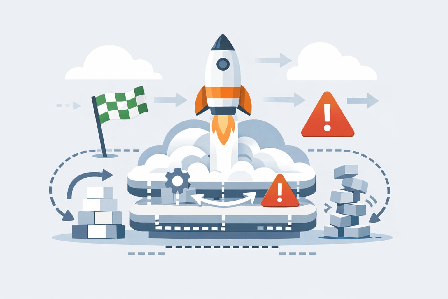 Illustration zum Artikel: AWS beschleunigt CloudFormation – aber Express Mode ist kein Freifahrtschein